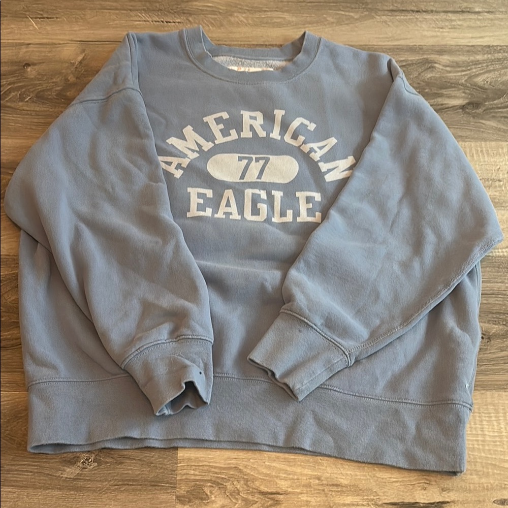 American Eagle Outfitters Blue Crewneck Sweater